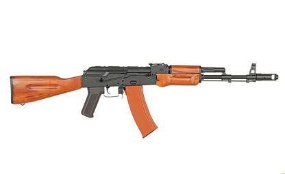CYMA Standard AK74 Airsoft AEG Rifle with Stamped Steel Receiver and Real Wood Furniture