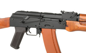 CYMA Standard AK74 Airsoft AEG Rifle with Stamped Steel Receiver and Real Wood Furniture
