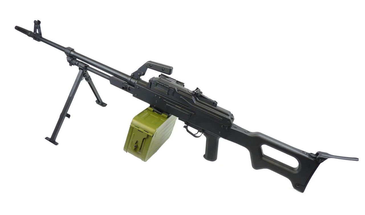 Matrix PKM Russian Battlefield Squad Automatic Weapon Airsoft Machine Gun (Furniture: Synthetic)