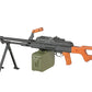 Matrix PKM Russian Battlefield Squad Automatic Weapon Airsoft Machine Gun by A&K (Furniture: Real Wood)