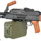 Matrix PKM Russian Battlefield Squad Automatic Weapon Airsoft Machine Gun by A&K (Furniture: Real Wood)