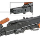 Matrix PKM Russian Battlefield Squad Automatic Weapon Airsoft Machine Gun by A&K (Furniture: Real Wood)