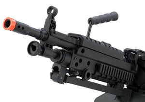 Cybergun FN Licensed M249 MINIMI "Featherweight" Airsoft Machine Gun (Model: Para / 400 FPS / Add 2500rd Box Magazine)