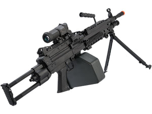Cybergun FN Licensed M249 MINIMI "Featherweight" Airsoft Machine Gun (Model: Para / 400 FPS / Add 2500rd Box Magazine)