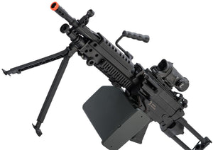 Cybergun FN Licensed M249 MINIMI "Featherweight" Airsoft Machine Gun (Para / <350 FPS / Add 2500rd Box Magazine)