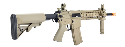 Lancer Tactical Hybrid M4 Evo Quad-Rail Airsoft AEG w/ Crane Stock