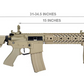 Lancer Tactical Hybrid M4 Evo Quad-Rail Airsoft AEG w/ Crane Stock