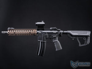 EMG / Daniel Defense Licensed DDMK18 Airsoft EBB AEG Rifle w/ S3 Electronic Trigger by ICS (Model: Black - DE Hand Guard / 350 FPS)