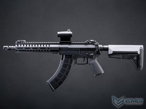 EMG CMMG Licensed MK47 Ver2 Airsoft AEG Parallel Training Weapon w/ Platinum QBS Gearbox (Model: Banshee SBR / 350 FPS)