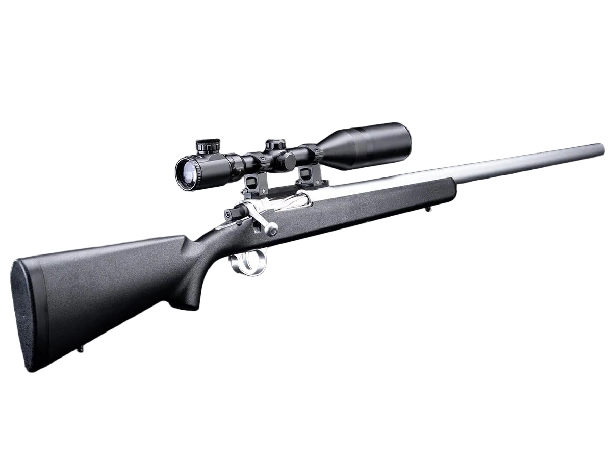 EMG Barrett Fieldcraft Precision Bolt Action Gas Airsoft Sniper Rifle w/ Featherweight Zero Trigger (Black w/ Stainless Barrel / Green Gas / 350FPS)