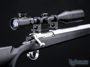 EMG Barrett Fieldcraft Precision Bolt Action Gas Airsoft Sniper Rifle w/ Featherweight Zero Trigger (Black w/ Stainless Barrel / Green Gas / 350FPS)