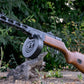 PPSH-41 WWII Electric Blowback Airsoft AEG Submachine Gun w/ Drum Mag and Real Wood