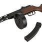 6mmProShop PPSh-41 Steel Bodied Electric Blow Back EBB Airsoft AEG Submachine Gun w/ Drum & Stick Magazines
