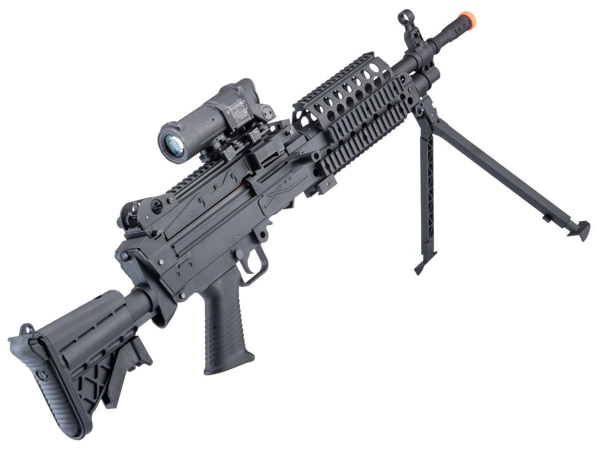 Cybergun FN Licensed M249 MINIMI "Featherweight" Airsoft Machine Gun (Model: MK46 / <350 FPS)