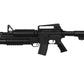 Double Eagle Full Size M4 RIS Airsoft Low Power Airsoft Electric Rifle w/ Underbarrel M203 Shotgun Launcher