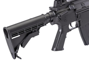 Double Eagle Full Size M4 RIS Airsoft Low Power Airsoft Electric Rifle w/ Underbarrel M203 Shotgun Launcher