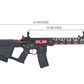 Lancer Tactical Enforcer BLACKBIRD Skeleton AEG w/ Alpha Stock [HIGH FPS] - BLACK/RED