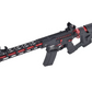 Lancer Tactical Enforcer BLACKBIRD Skeleton AEG w/ Alpha Stock [HIGH FPS] - BLACK/RED