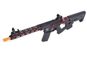 Lancer Tactical Enforcer BLACKBIRD Skeleton AEG w/ Alpha Stock [HIGH FPS] - BLACK/RED
