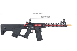 Lancer Tactical GEN2, METAL BODY, ALPHA STOCK, E-TRIGGER, BK/RD