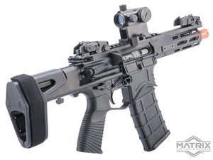 Matrix IMF MC65 Series M4 Gas Blowback Airsoft Rifle by Golden Eagle (6.5" M-LOK / Black)