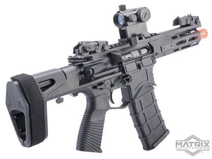 Matrix IMF MC65 Series M4 Gas Blowback Airsoft Rifle by Golden Eagle (6.5" M-LOK / Black)