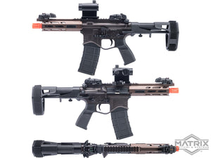 Matrix IMF MC65 Series M4 Gas Blowback Airsoft Rifle by Golden Eagle (Model: 6.5" M-LOK / Dark Earth)