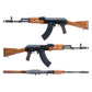 WE-Tech AK-47 with Wood Furniture Airsoft Gas Blowback Rifle (Steel Magazine)
