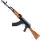 WE-Tech AK-47 with Wood Furniture Airsoft Gas Blowback Rifle (Steel Magazine)