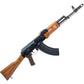 WE-Tech AK-47 with Wood Furniture Airsoft Gas Blowback Rifle (Steel Magazine)