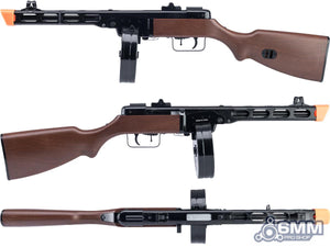 6mmProShop x S&T PPSH-41 WWII Electric Blowback Airsoft AEG Submachine Gun (Faux Wood)