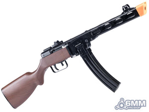6mmProShop x S&T PPSH-41 WWII Electric Blowback Airsoft AEG Submachine Gun (Faux Wood)