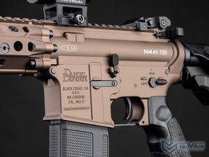 EMG x Daniel Defense DDM4A1 RIII Airsoft AEG Rifle w/ E-Shooter Kestrel ETU - CYMA (Color: Flat Dark Earth / 400 FPS / Gun Only)