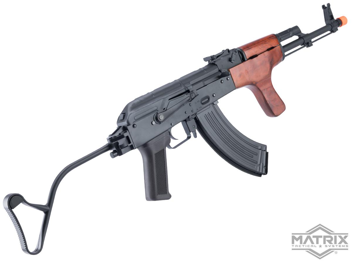 Matrix / S&T Stamped Steel AK Airsoft AEG Rifle w/ G3 Electronic Trigger QD Spring Gearbox (Model: AIMS-90 / Real Wood)