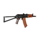 E&L Airsoft New Essential Version AKS-74UN AEG Rifle CQB Length Steel Body with Wooden Furniture