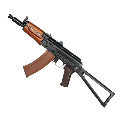 E&L Airsoft New Essential Version AKS-74UN AEG Rifle CQB Length Steel Body with Wooden Furniture