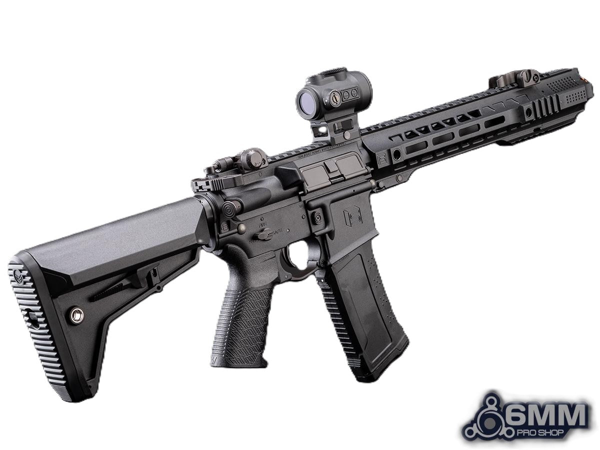 6mmProShop SAI Licensed GRY AR-15 Airsoft AEG Rifle (Black / 10.5")