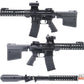 Matrix Troy Industries Licensed M4 Gas Blowback Airsoft Rifle by Golden Eagle (9" BattleRail / Black)