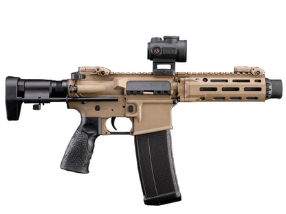 EMG Daniel Defense Licensed DDM4 PDW Airsoft AEG Rifle w/ CYMA Platinum Gearbox (Flat Dark Earth / 350 FPS / Gun Only)