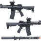 Matrix IMF MC65 Series M4 Gas Blowback Airsoft Rifle by Golden Eagle (7" M-LOK / Black)