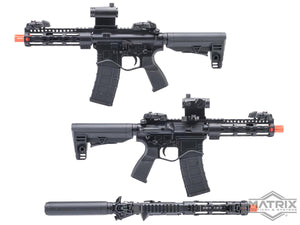 Matrix IMF MC65 Series M4 Gas Blowback Airsoft Rifle by Golden Eagle (7" M-LOK / Black)