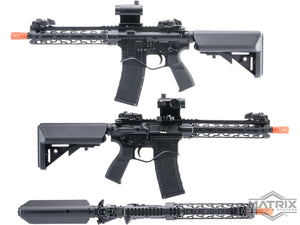 Matrix IMF MC65 Series M4 Gas Blowback Airsoft Rifle by Golden Eagle (9.5" Super Light M-LOK / Black)