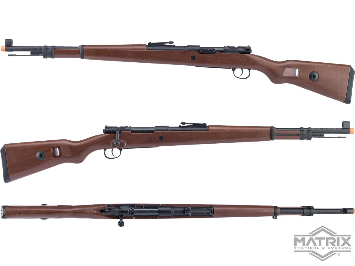 Matrix Bolt Matrix KAR 98K Bolt Action Spring Powered Rifle by S&T (Faux Wood Stoc ...