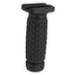 G&P CNC Aluminum Tactical Keymod Vertical Grip (Pattern: Golf Ball Pattern / Long / Black)