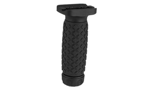 G&P CNC Aluminum Tactical Keymod Vertical Grip (Pattern: Golf Ball Pattern / Long / Black)