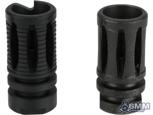6mmProShop QD Suppressor Style Flash Hider for Airsoft Rifles Black / 14mm Negative