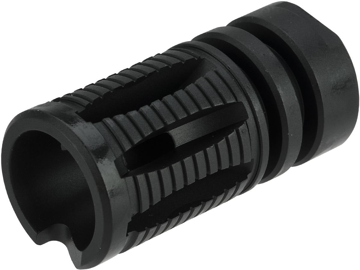 6mmProShop QD Suppressor Style Flash Hider for Airsoft Rifles Black / 14mm Negative