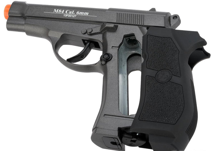 WG Full Metal M84 Compact Airsoft Co2 Powered Airsoft Gas Pistol