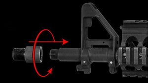 Matrix CNC 14mm Positive (+) to 14mm Negative (-) Flashhider / Barrel Adapter for Airsoft AEG