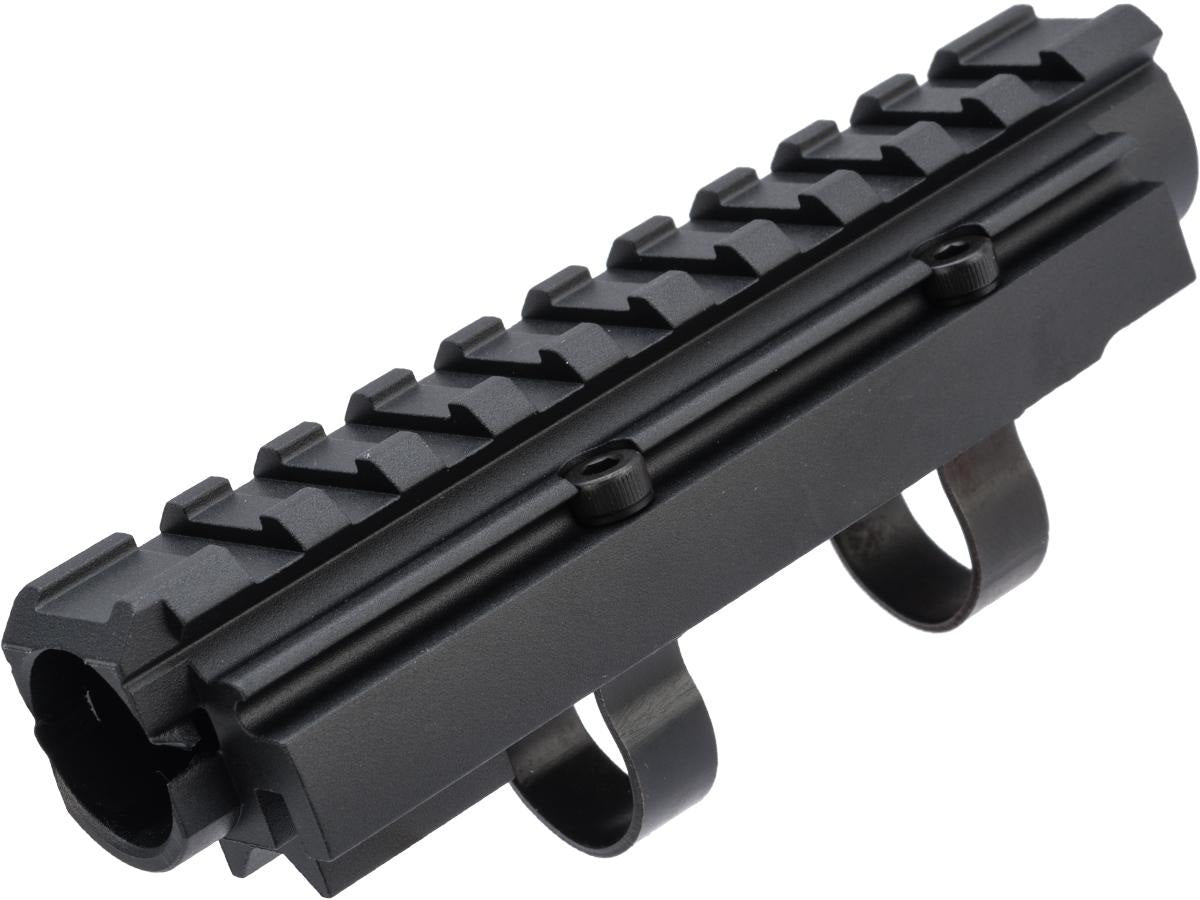 LCT CNC Aluminum Railed Gas Tube for AK Series AEG Rifles (Short)